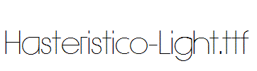 Hasteristico-Light.ttf