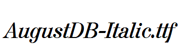 AugustDB-Italic.ttf