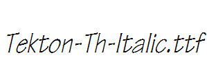 Tekton-Th-Italic.ttf