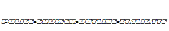 Police-Cruiser-Outline-Italic.ttf