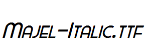 Majel-Italic.otf