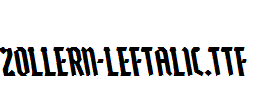 Zollern-Leftalic.ttf