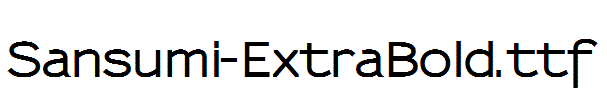 Sansumi-ExtraBold.ttf