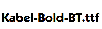 Kabel-Bold-BT.ttf