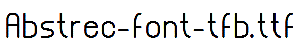 Abstrec-font-tfb.ttf