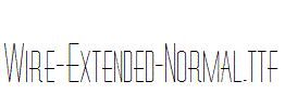 Wire-Extended-Normal.ttf