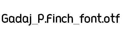 Gadaj_P.Finch_font.otf