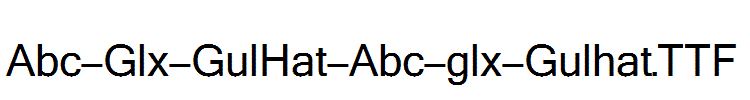 Abc-Glx-GulHat-Abc-glx-Gulhat.ttf