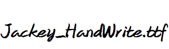 Jackey_HandWrite.ttf