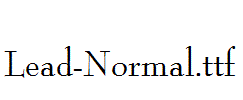 Lead-Normal.ttf