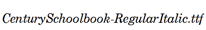 CenturySchoolbook-RegularItalic.ttf