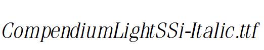 CompendiumLightSSi-Italic.ttf