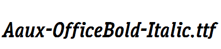 Aaux-OfficeBold-Italic.ttf