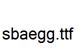 sbaegg.ttf