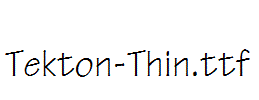 Tekton-Thin.ttf