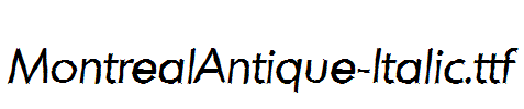 MontrealAntique-Italic.ttf