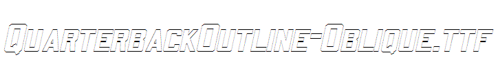 QuarterbackOutline-Oblique.ttf