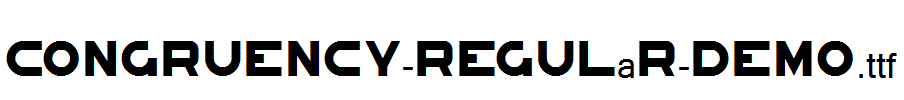 Congruency-Regular-Demo.ttf