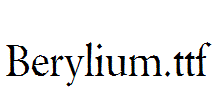 Berylium.ttf