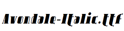 Avondale-Italic.ttf