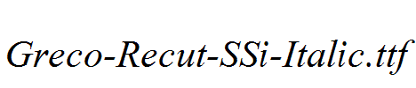 Greco-Recut-SSi-Italic.ttf