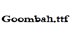 Goombah.ttf