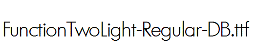 FunctionTwoLight-Regular-DB.ttf