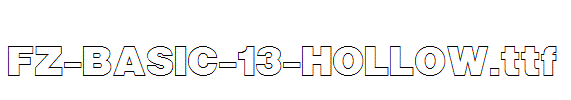 FZ-BASIC-13-HOLLOW.ttf