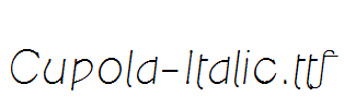 Cupola-Italic.ttf