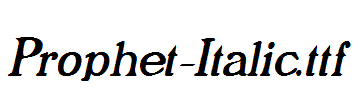 Prophet-Italic.ttf