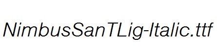 NimbusSanTLig-Italic.ttf