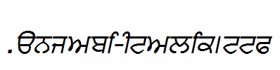 Punjabi-Italic.ttf