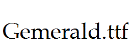 Gemerald.ttf