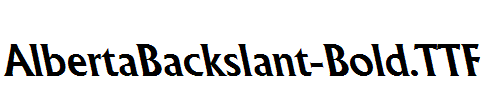 AlbertaBackslant-Bold.ttf