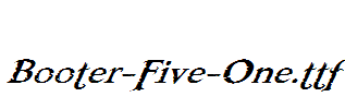 Booter-Five-One.ttf