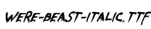 Were-Beast-Italic.ttf