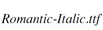 Romantic-Italic.ttf