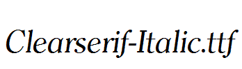 Clearserif-Italic.ttf