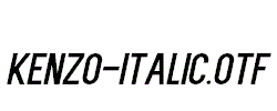 Kenzo-Italic.otf