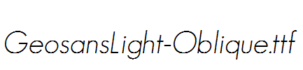 GeosansLight-Oblique.ttf