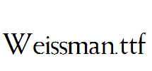 Weissman.ttf