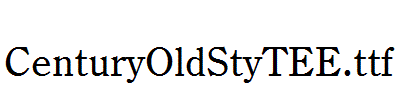 CenturyOldStyTEE.ttf