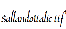 SallandoItalic.ttf