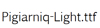 Pigiarniq-Light.ttf