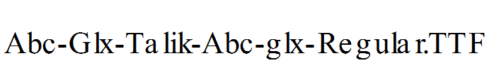 Abc-Glx-Talik-Abc-glx-Regular.ttf