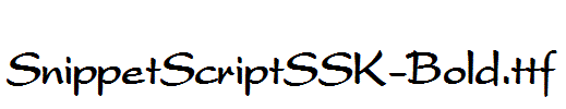 SnippetScriptSSK-Bold.ttf