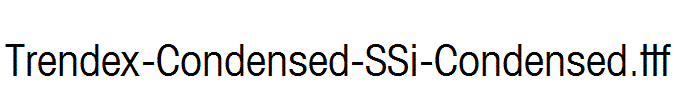 Trendex-Condensed-SSi-Condensed.ttf