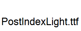 PostIndexLight.ttf