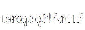 teenage-girl-font.ttf