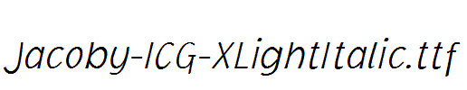 Jacoby-ICG-XLightItalic.ttf